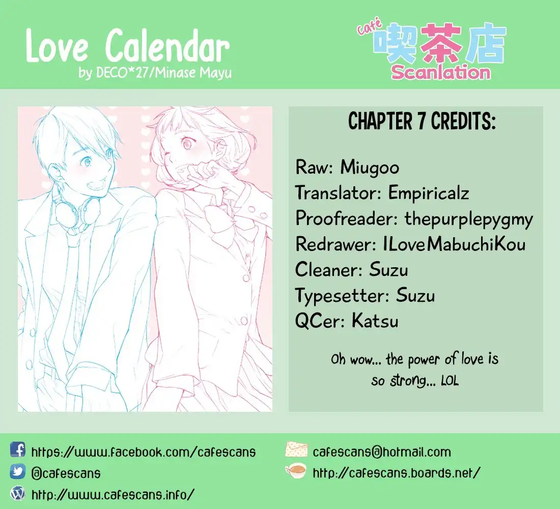 Love Calendar Chapter 7 1